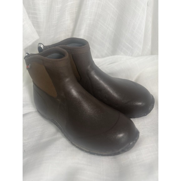 Hisea Men's Ankle Rain Boots Waterproof Non-slip Chore Working Wellies Size 9 - Picture 13 of 13